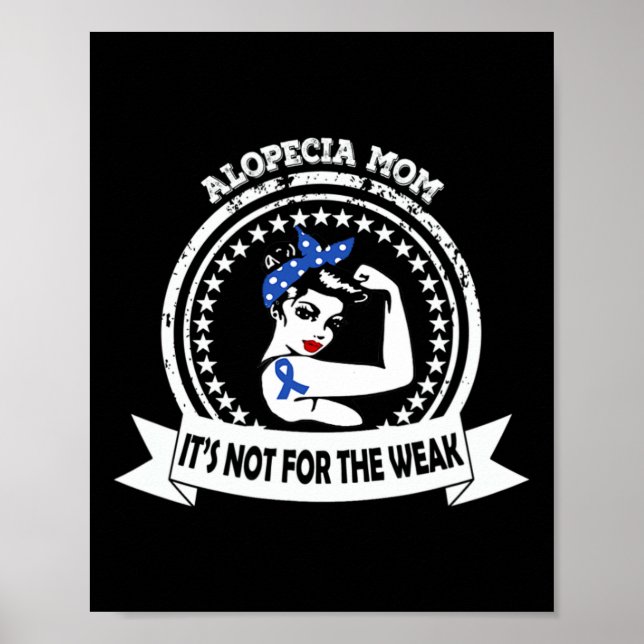 Affiche Alopecia Strong Maman Ce n'est pas pour le bleu fa (Devant)