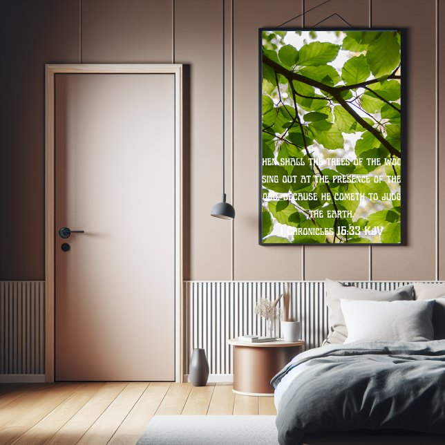 Affiche Alors l'arbre chantera la foi (Faith poster for her.)