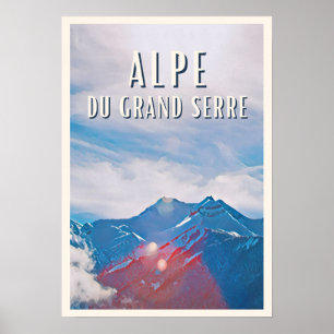 Affiche Alpe du Grand Serre Station de ski