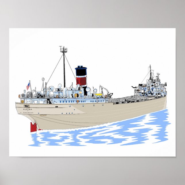 Affiche Alpena, cargo des Grands Lacs (Devant)