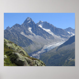 Affiche Alpes françaises Chamonix