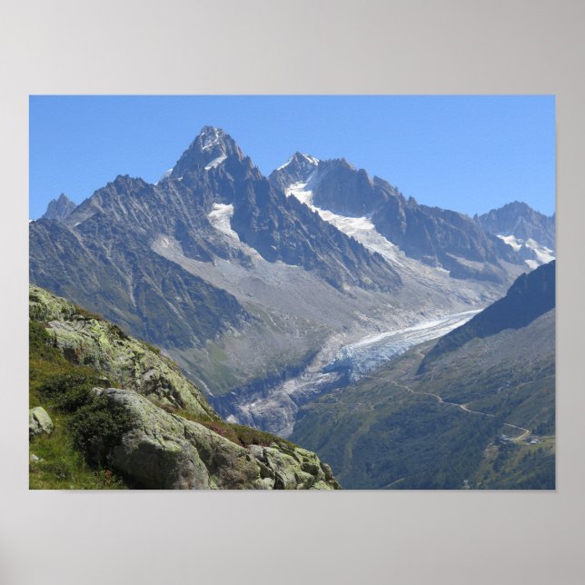 Affiche Alpes françaises Chamonix (Devant)