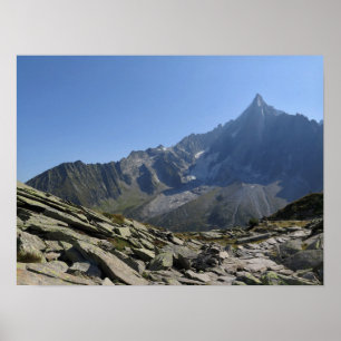Affiche Alpes françaises de l'Aiguille du Dru