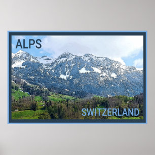 Affiche Alpes suisses