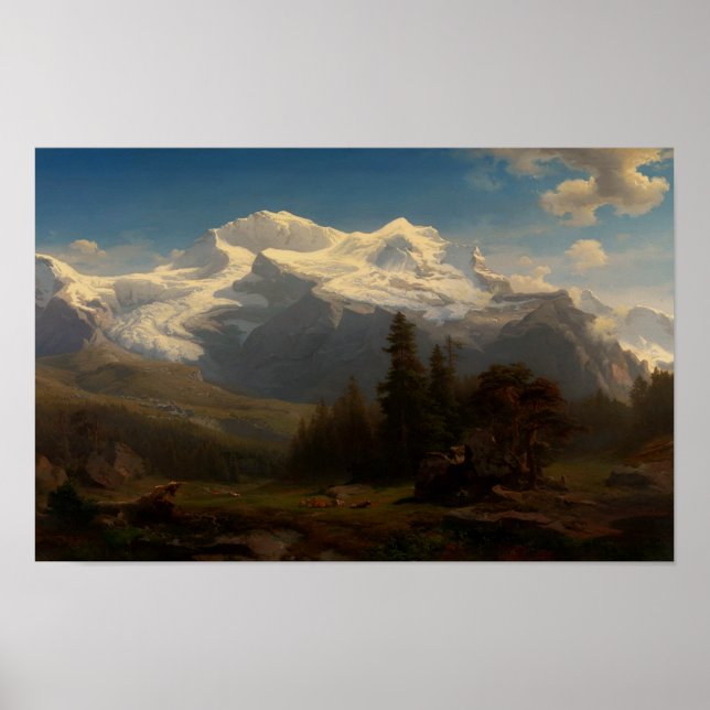 Affiche Alpes suisses (Devant)