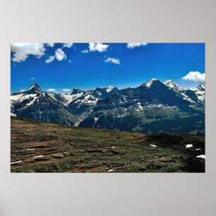 Affiche Alpes suisses de Grindelwald