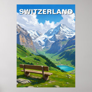 Affiche Alpes suisses Suisse Voyage