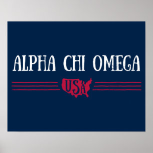 Affiche Alpha Chi Omega - États-Unis