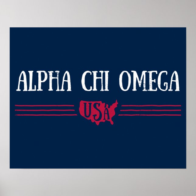 Affiche Alpha Chi Omega - États-Unis (Devant)