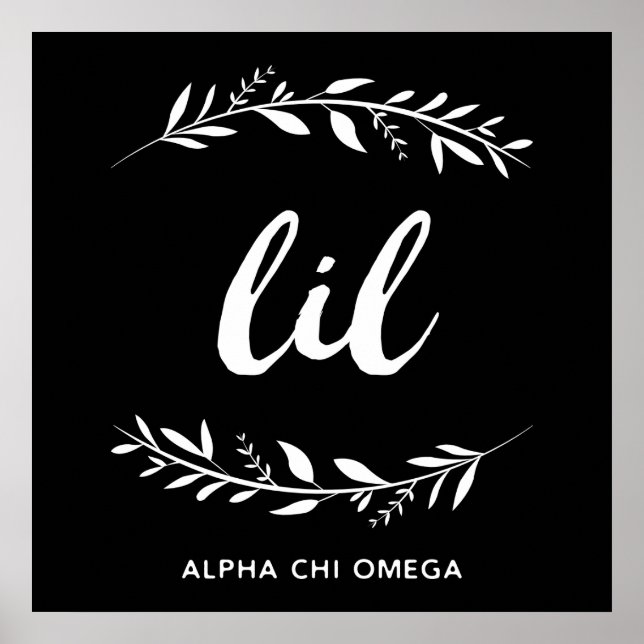 Affiche Alpha Chi Omega | Lil Wreath (Devant)