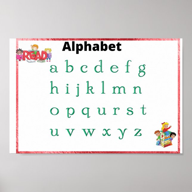 Affiche alphabet (Devant)
