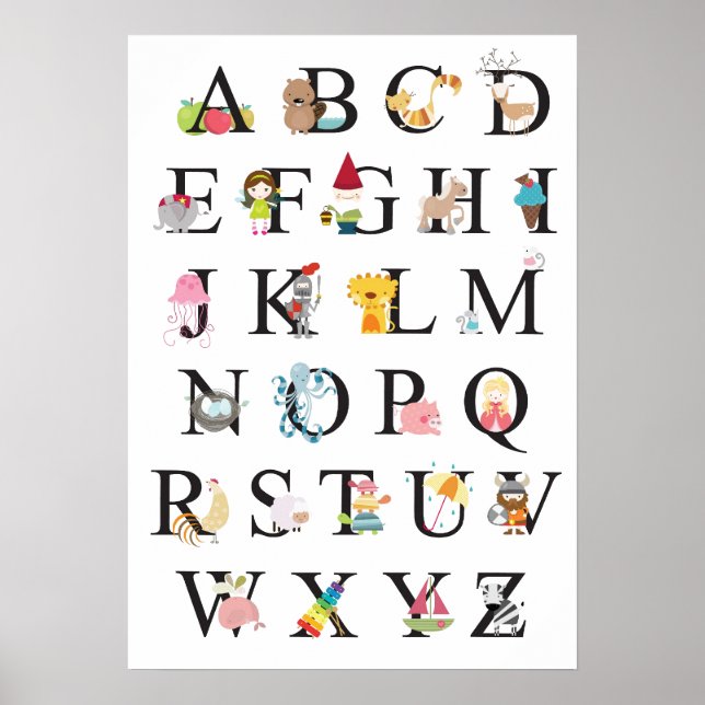 Affiche Alphabet (Devant)