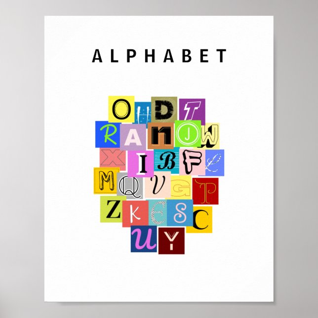 Affiche Alphabet (Devant)