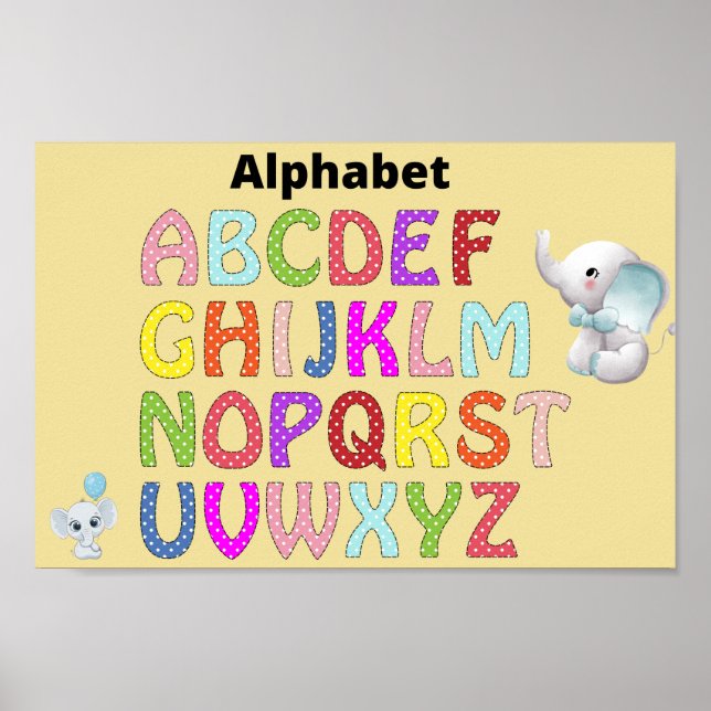 Affiche alphabet (Devant)