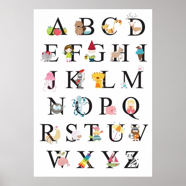 Affiche Alphabet (Devant)