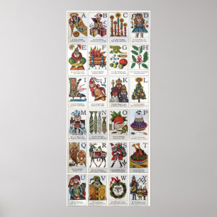 Affiche Alphabet de Noël