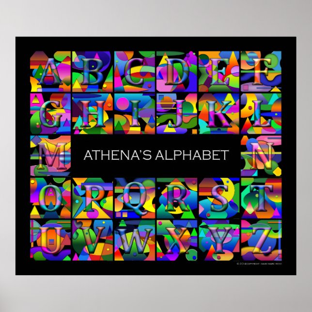 Affiche Alphabet de votre enfant (Devant)