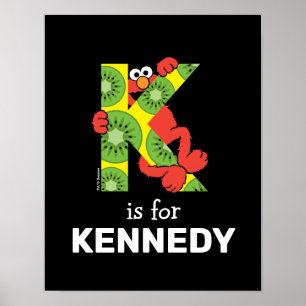 Affiche Alphabet Elmo K Kiwi