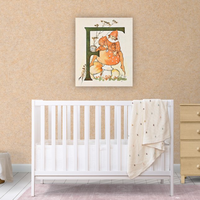 Affiche Alphabet Fée Fleur Vintage (Créateur téléchargé)