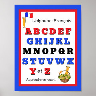 Affiche Alphabet Français Enfants