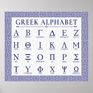 Affiche Alphabet grec
