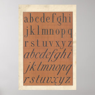 Affiche Alphabet (Lettres romaines)