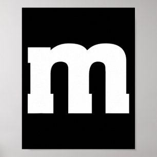Affiche Alphabet majuscule M