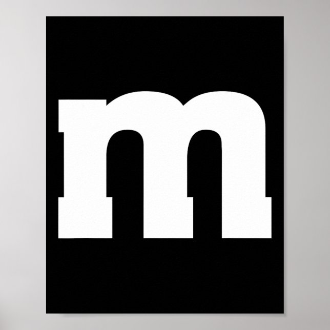 Affiche Alphabet majuscule M (Devant)