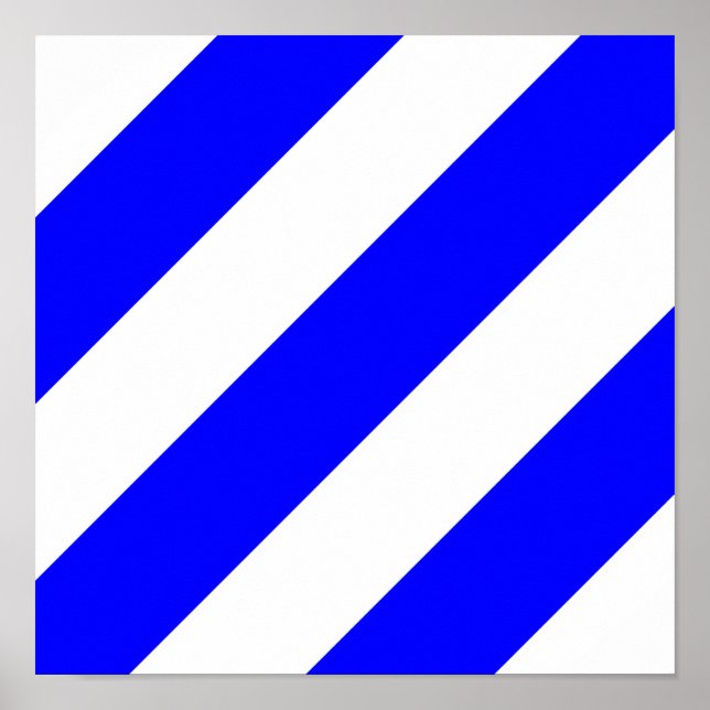 Affiche alphabet maritime numéro six symbole drapeau (Devant)