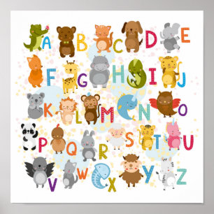 Affiche Alphabet mignon