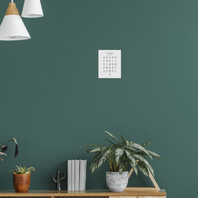 Affiche Alphabet phonétique de l'OACI (Salon 1)