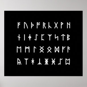 Affiche Alphabet Runique [Futhorc]