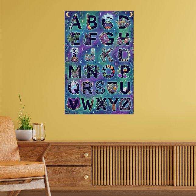 Affiche Alphabet sorcier A-Z  (Salon 2)