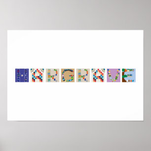 Affiche Alphabetique de Jeu de Société à 8 Lettres