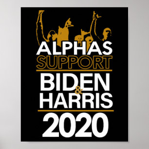 Affiche Alphas Soutient Le Président Biden Et Harris 2020