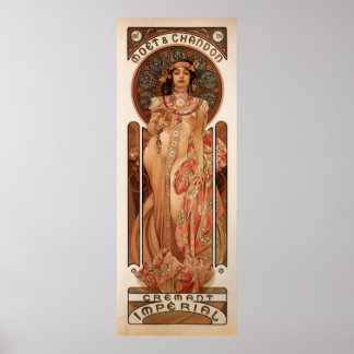 Affiche Alphons Mucha Cremant impérial