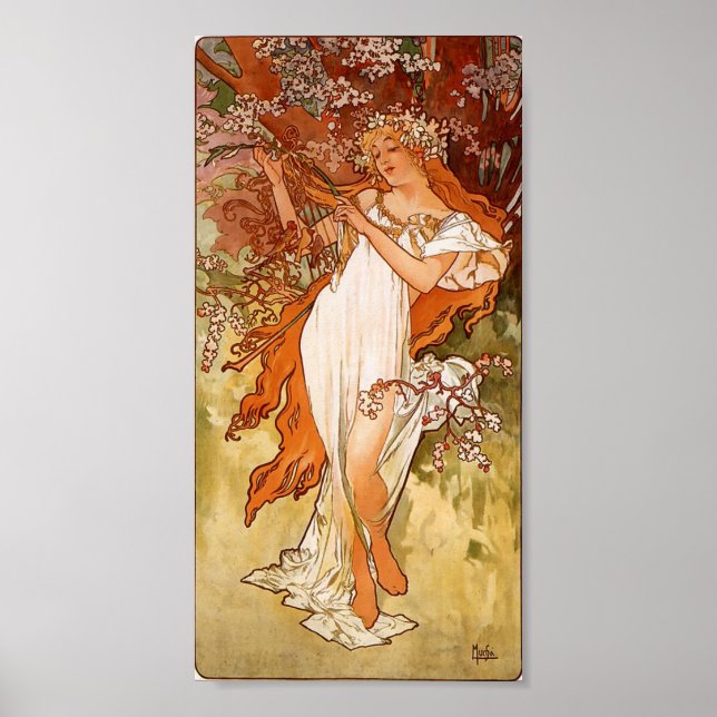 Affiche Alphons Mucha Spring (Devant)
