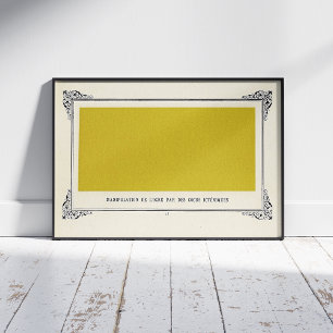 Affiche Alphonse Allais, April Fools, Jaune, Art Abstrait