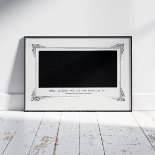 Affiche Alphonse Allais, April Fools, Noir, Art Abstrait