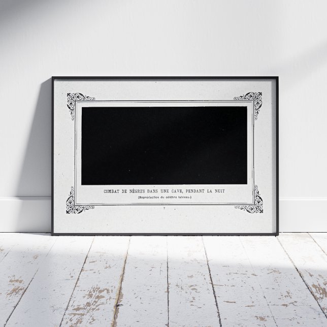 Affiche Alphonse Allais, April Fools, Noir, Art Abstrait (Créateur téléchargé)