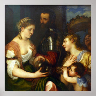 Affiche Alphonse d'Alvalos, Marquis del Vasto - Titian