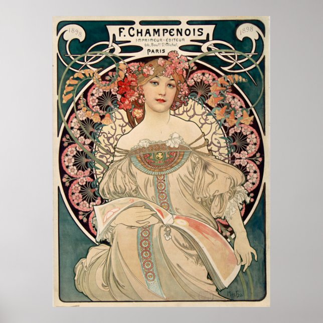 Affiche Alphonse Mucha (Devant)