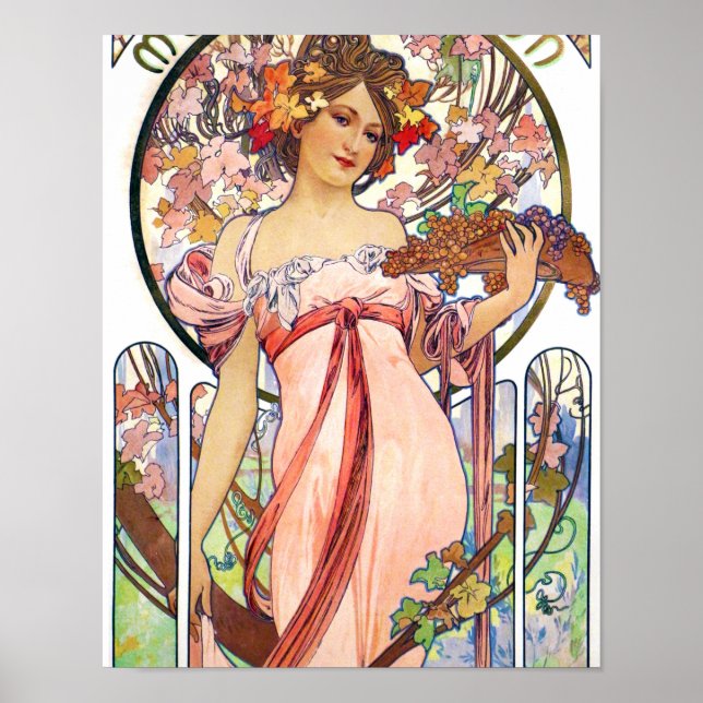 Affiche Alphonse Mucha (Devant)