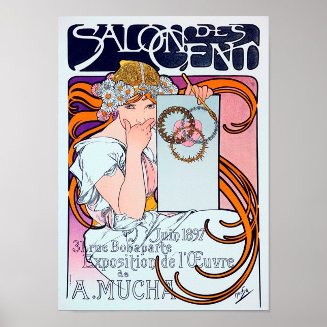 Affiche Alphonse Mucha (Devant)