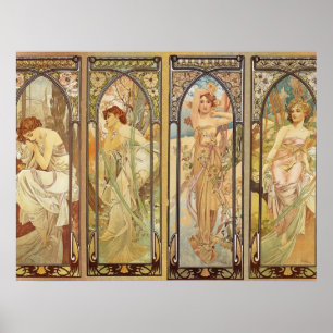 Affiche Alphonse Mucha - Art Nouveau Master