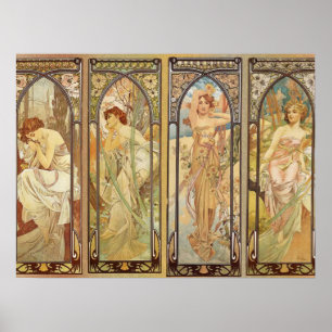 Affiche Alphonse Mucha - Art Nouveau Master