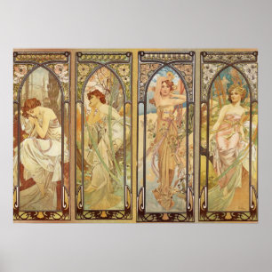 Affiche Alphonse Mucha - Art Nouveau Master