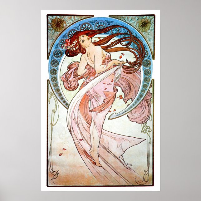 Affiche Alphonse Mucha Dance (Devant)
