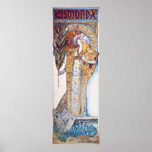 Affiche Alphonse Mucha déesse
