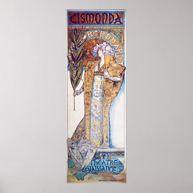 Affiche Alphonse Mucha déesse (Devant)